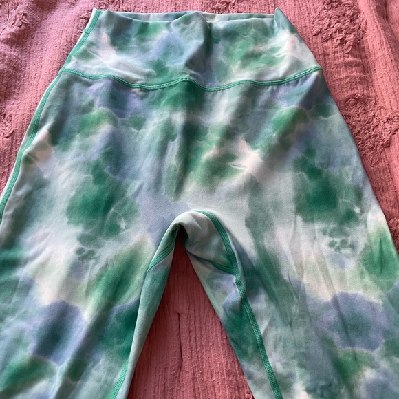 Buffbunny Blue/Green Tie Dye Leggings - Picture 3 of 4